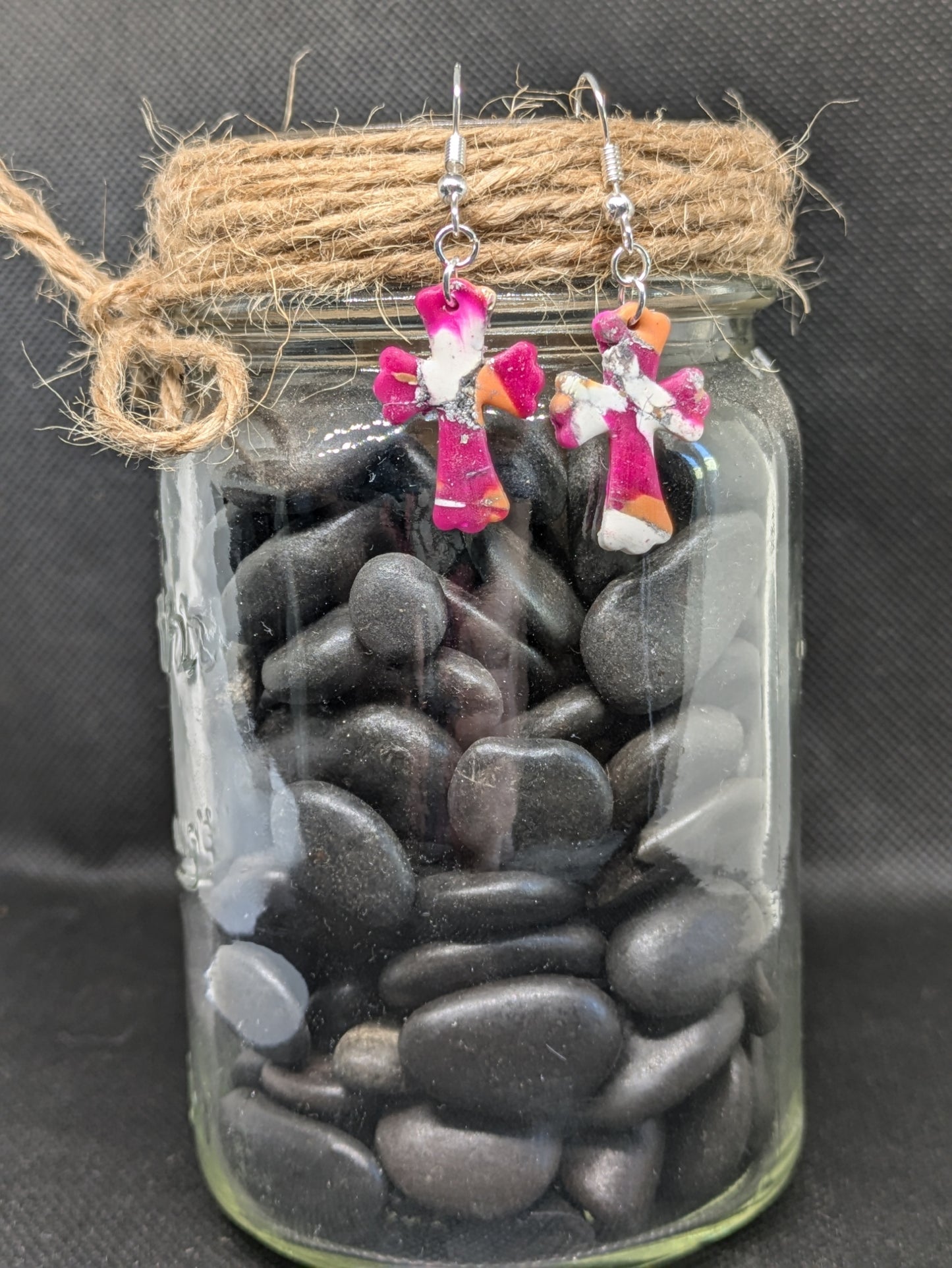 Bubble Cross Dangles