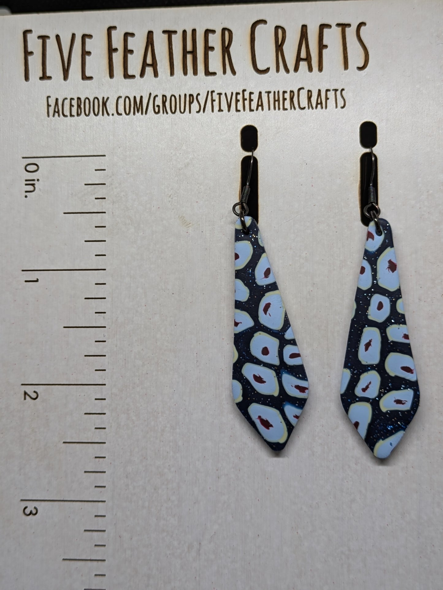 Blue Cane Dangles