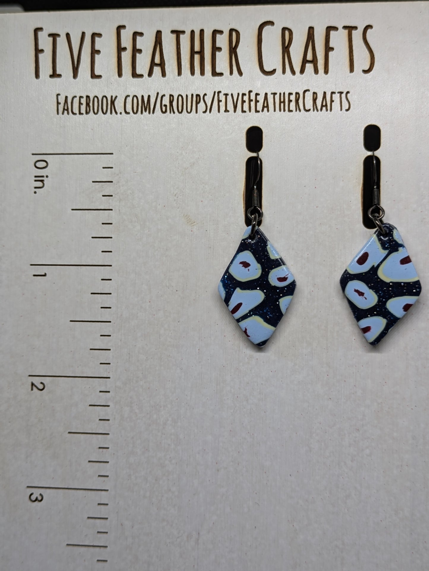 Blue Cane Dangles