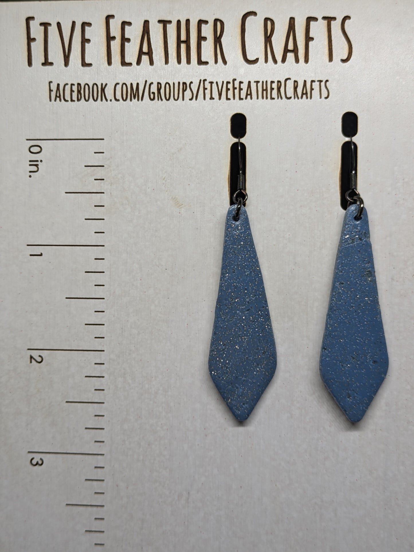 Blue Sparkly Dangles