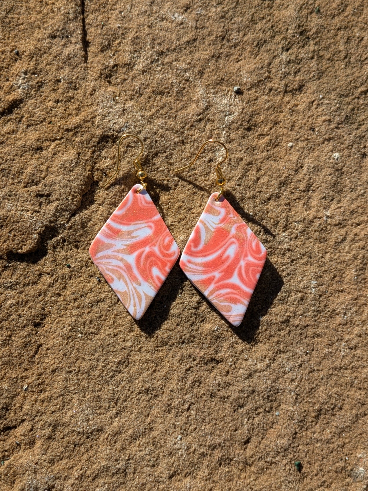 Salmon Swirl Dangles