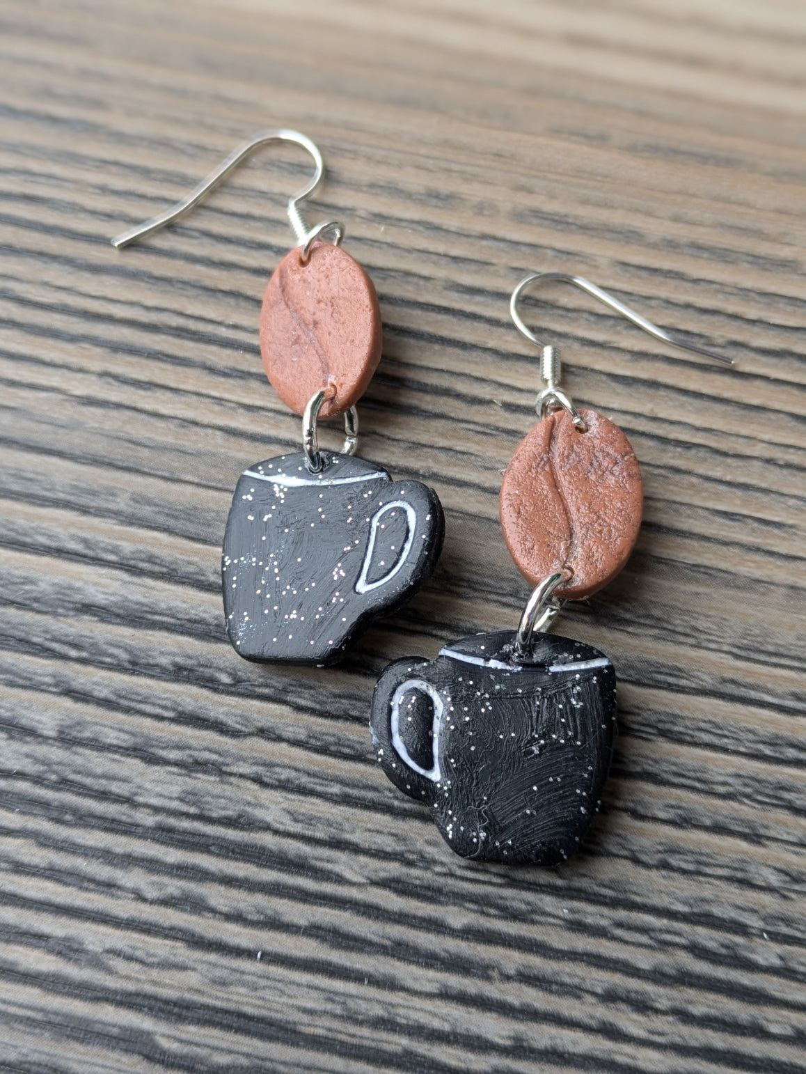 Coffee Bean and Mug Dangles