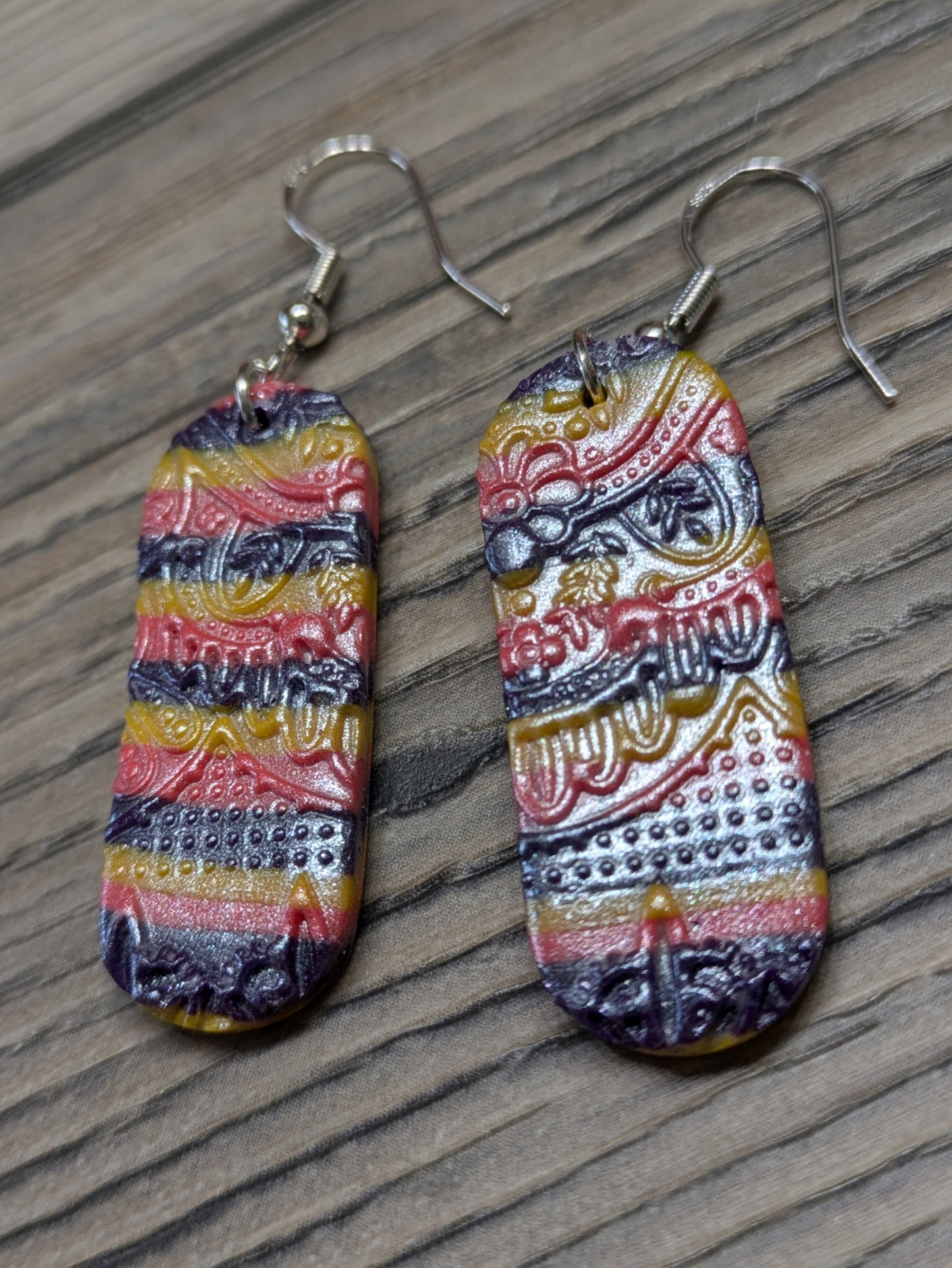 Bright Stripes Dangles