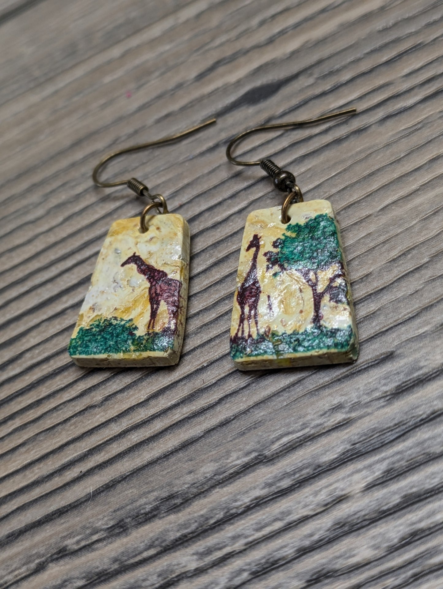 Yellow Safari Dangles