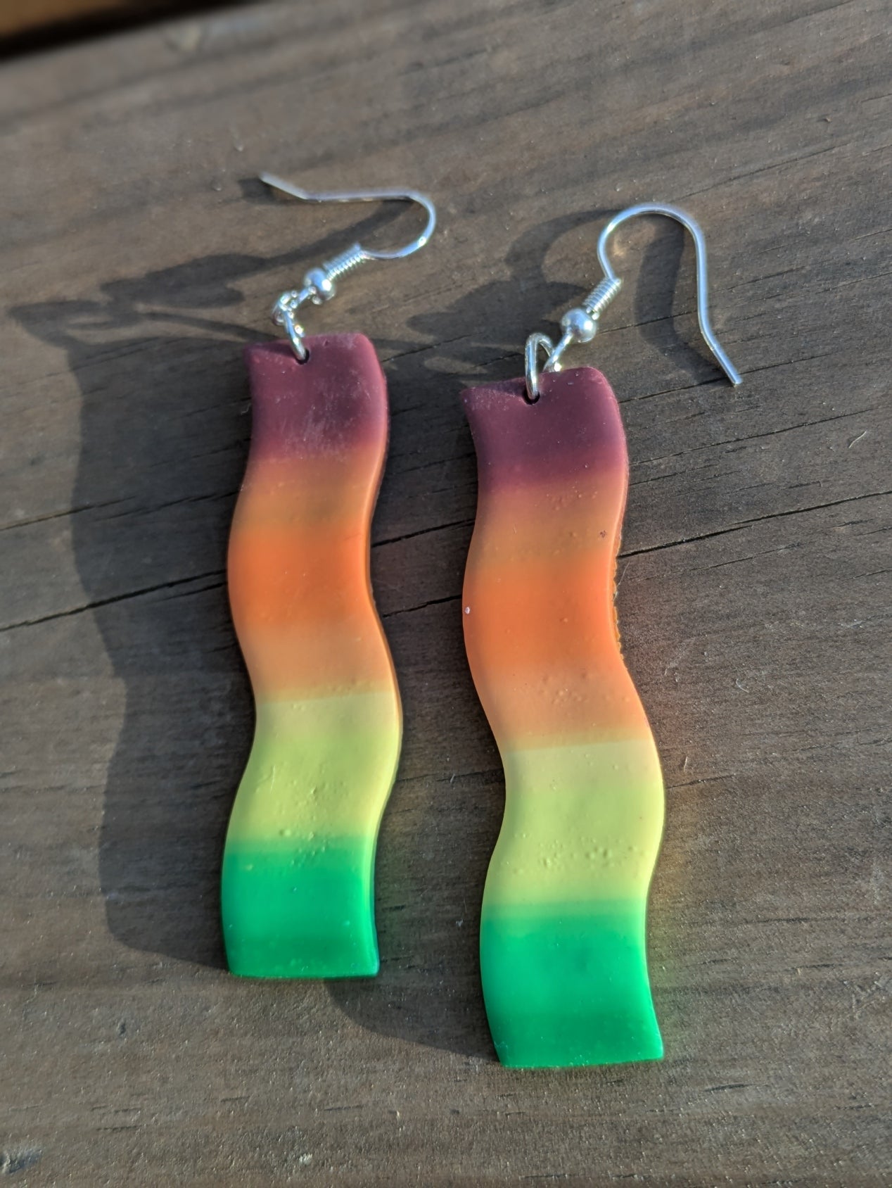 Wavy Rainbow Dangles