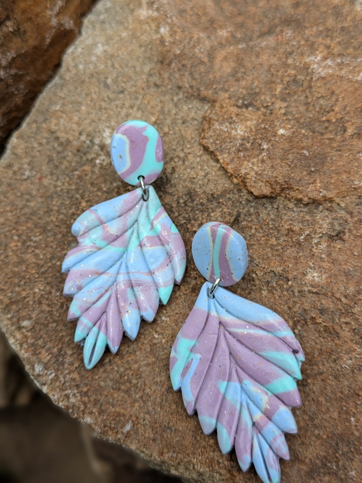 Leaf Inspired Stud Dangles