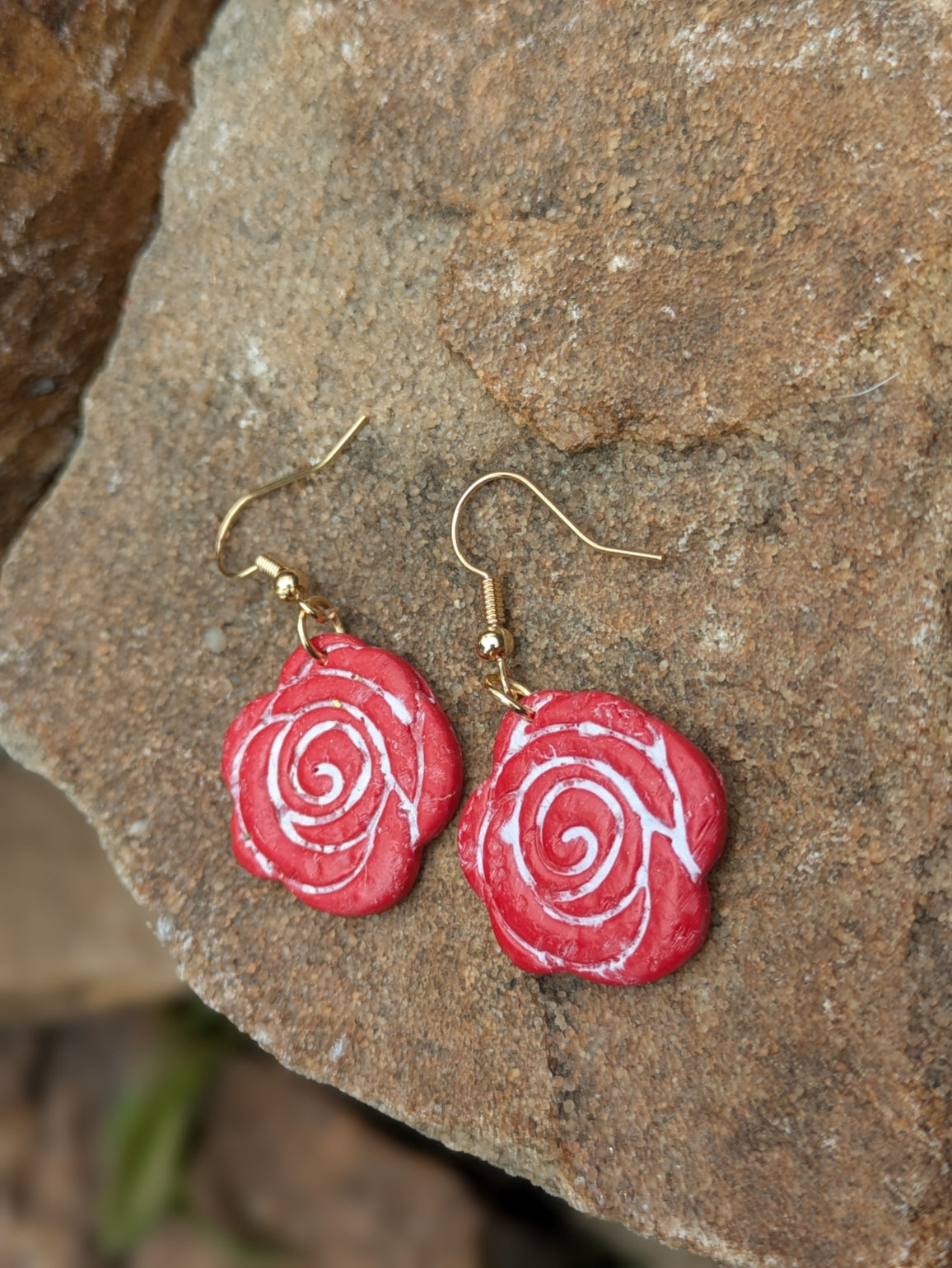 Red Rose Dangles