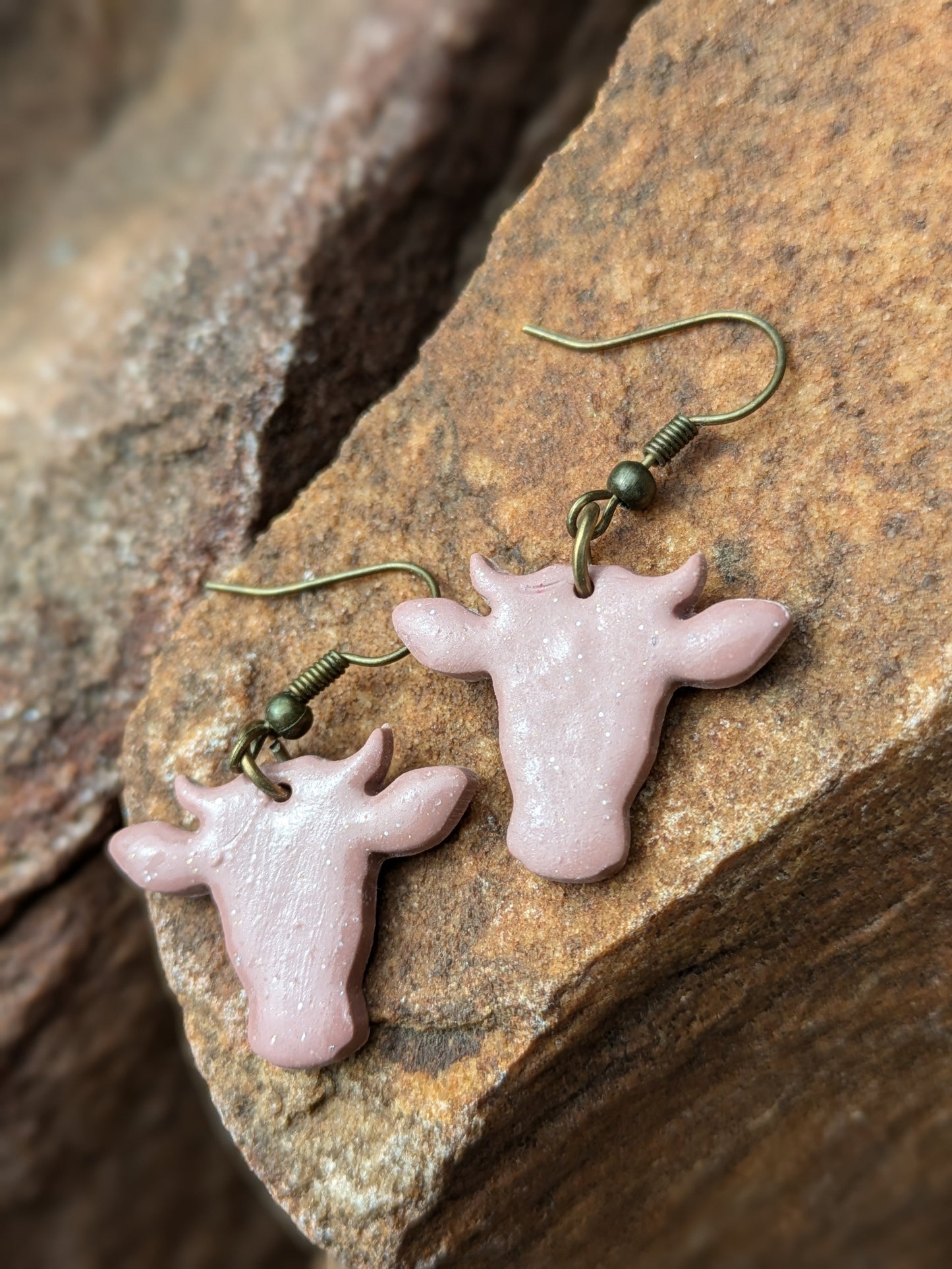 Cow Silhouette Dangles