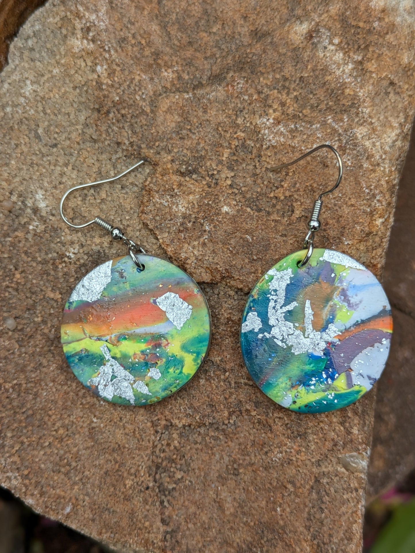 Colorful Circle Dangles