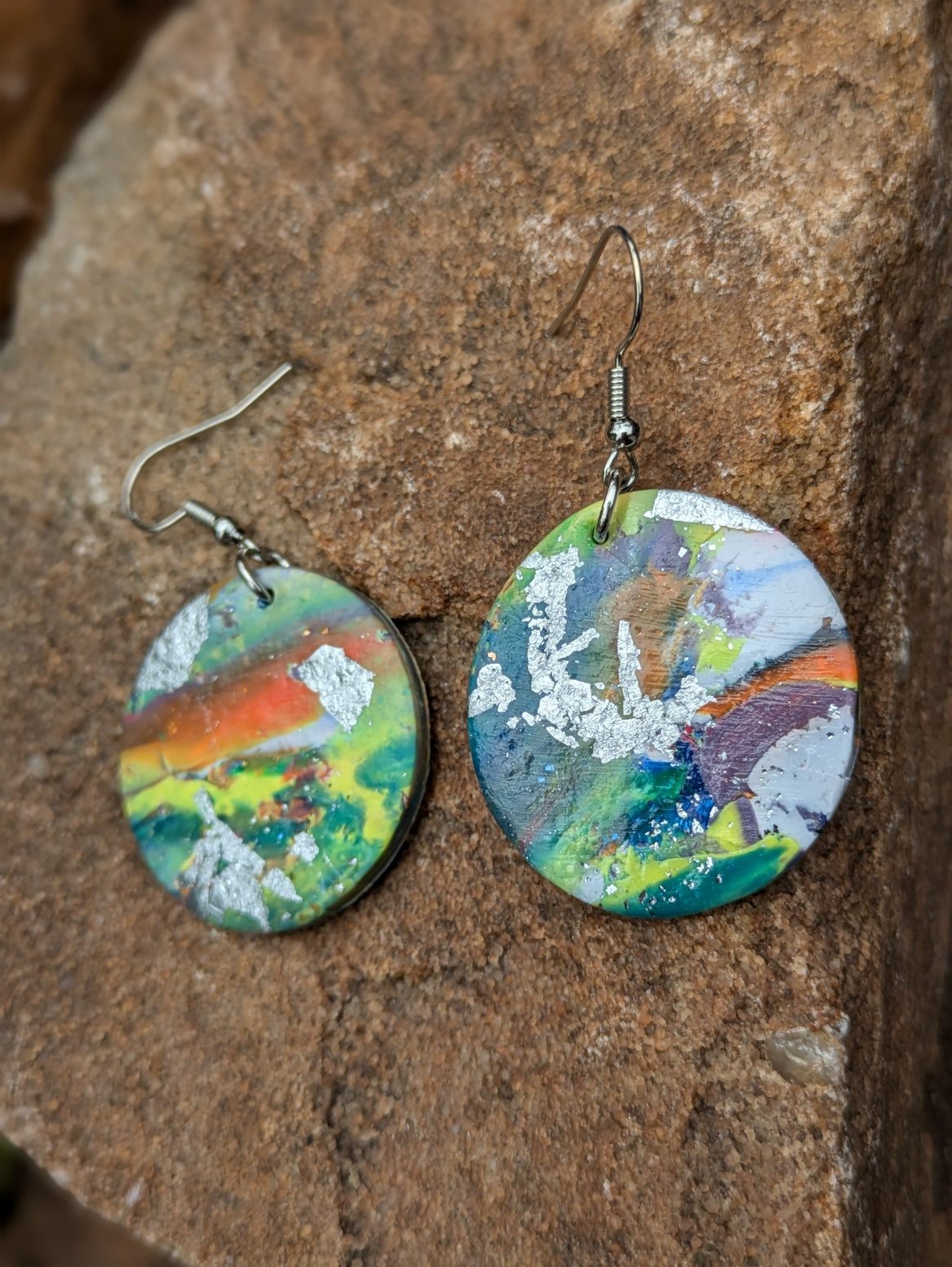 Colorful Circle Dangles