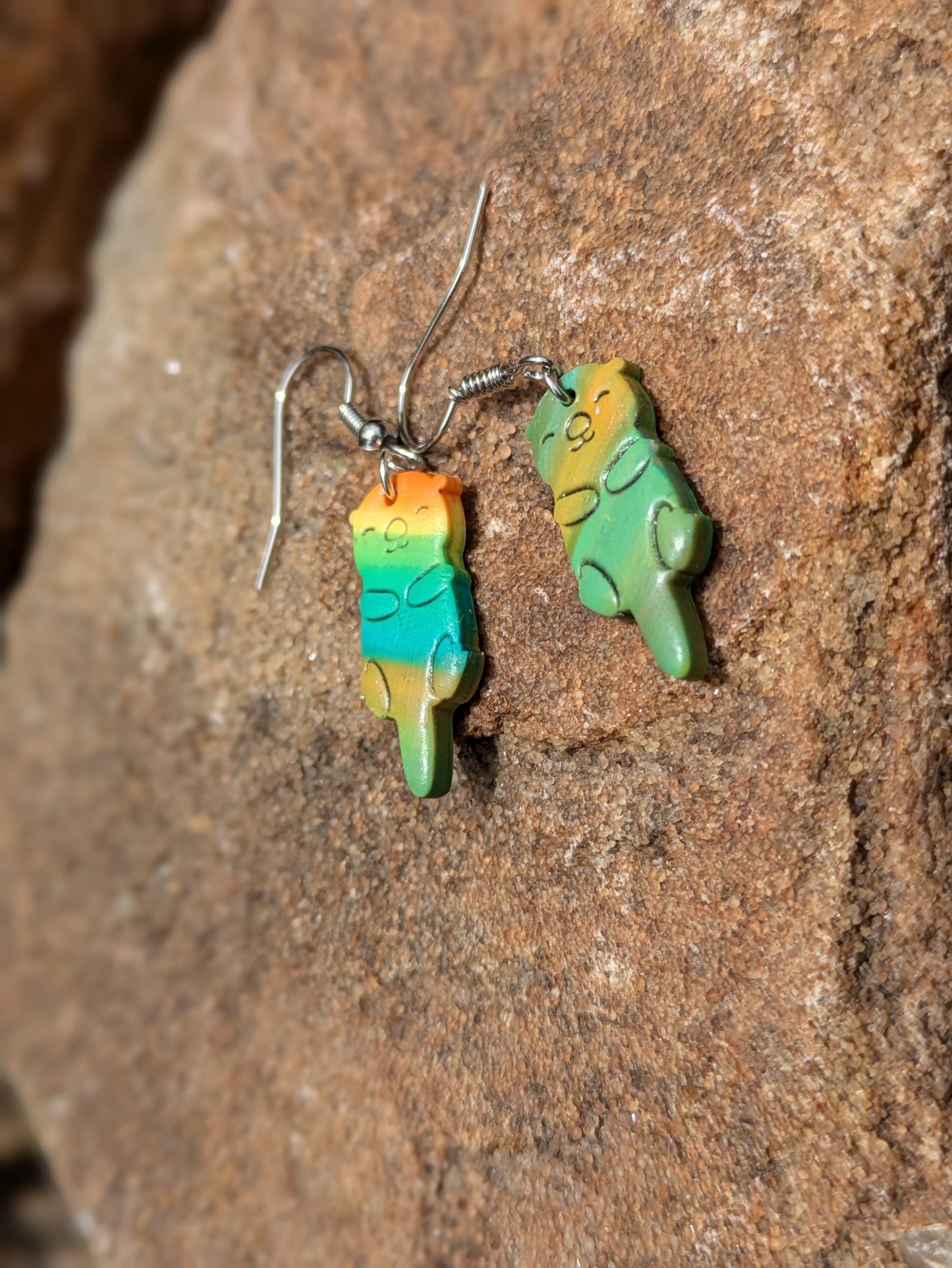 Rainbow Otter Dangles