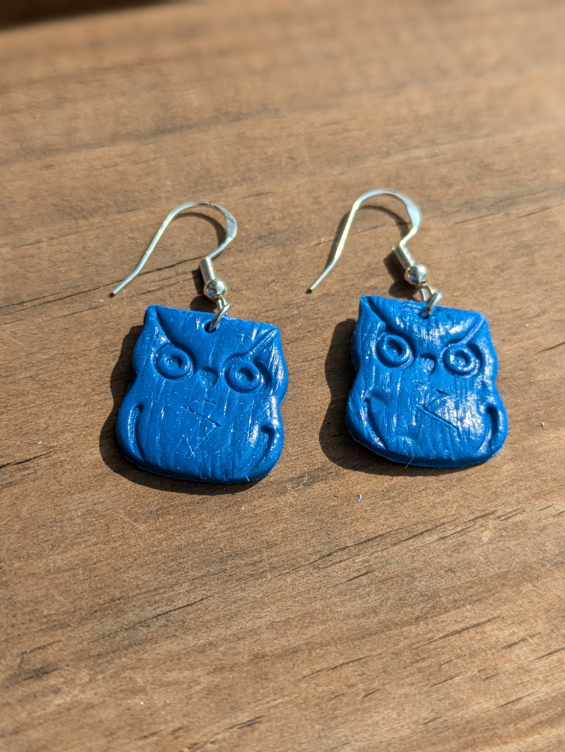 Navy Owl Dangles