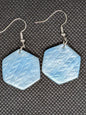 Light Shimmer Blue Dangle Earrings