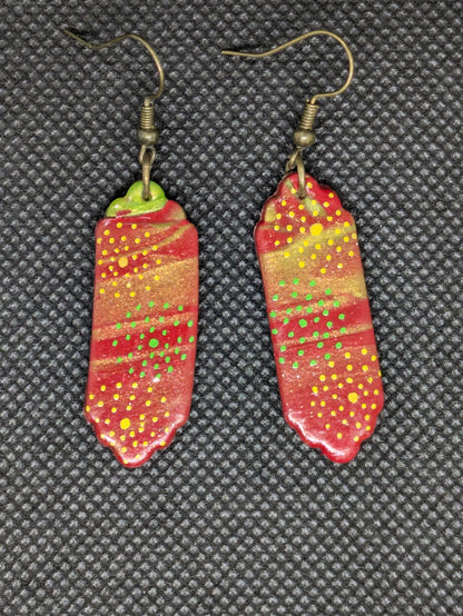 Multi Color Dangle Earrings