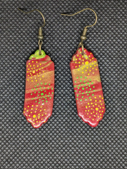 Multi Color Dangle Earrings