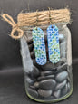 Blue and Green Plaid Dangles
