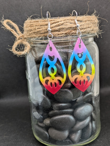 Rainbow Dangle Earrings