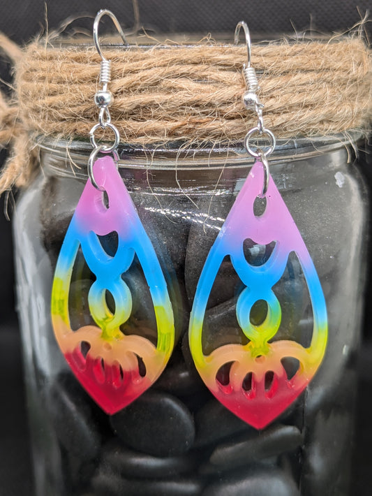 Rainbow Dangle Earrings