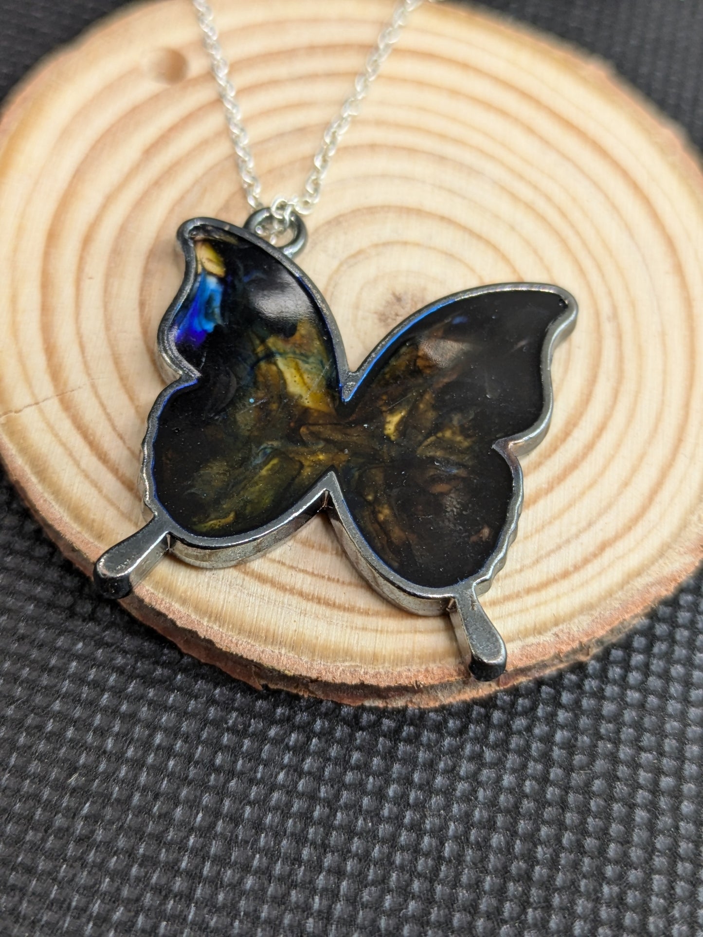 Resin Butterfly Necklace