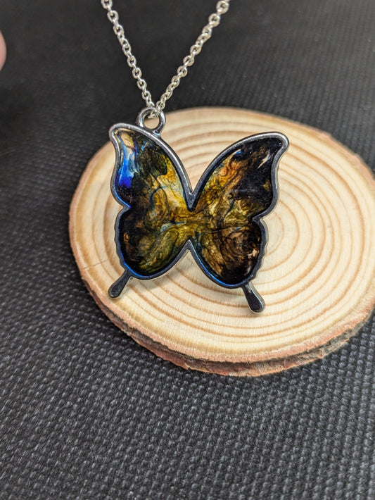 Resin Butterfly Necklace