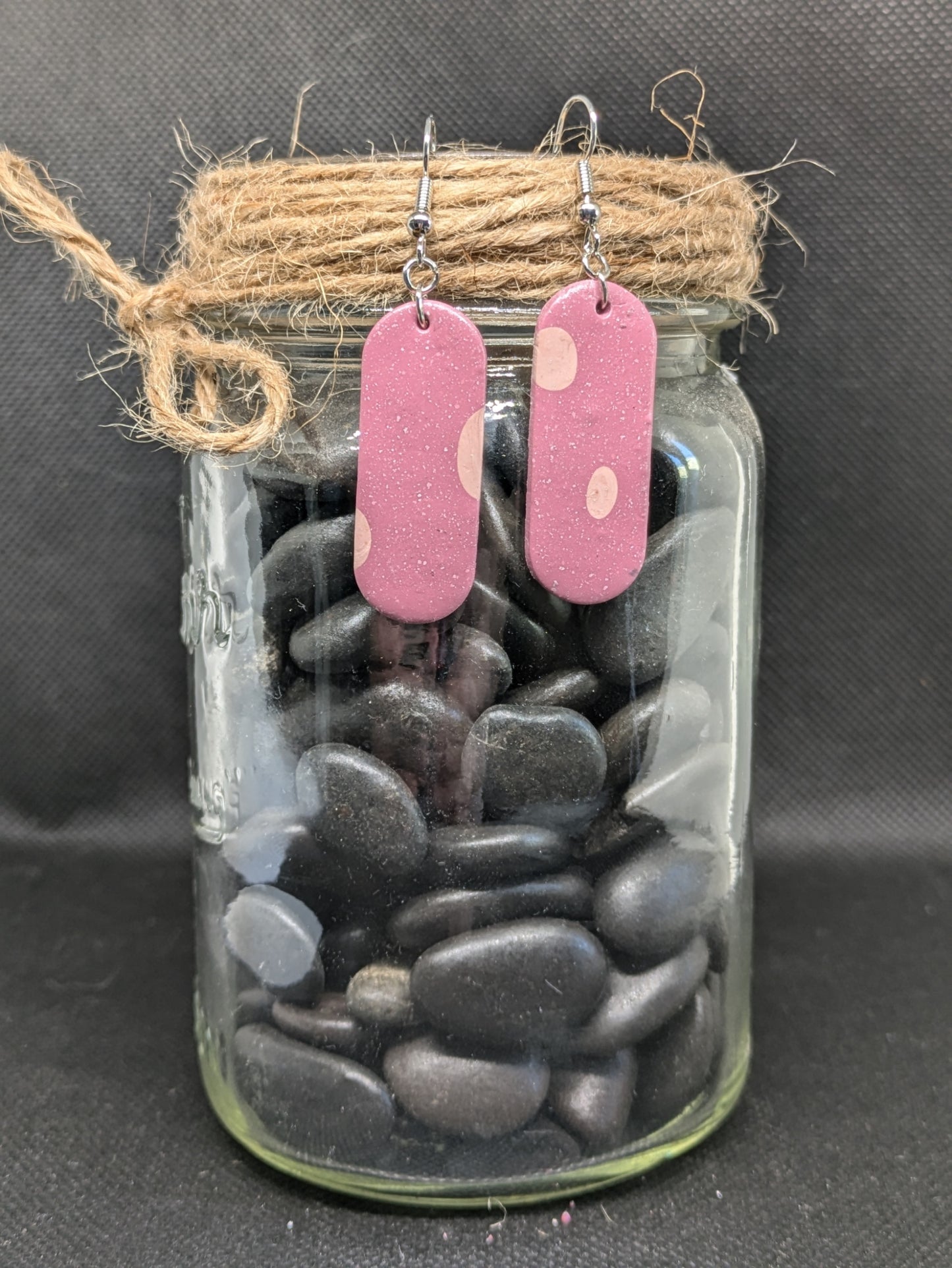 Polka Dot Dangle Earrings