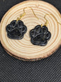 Black Paw Print Dangle