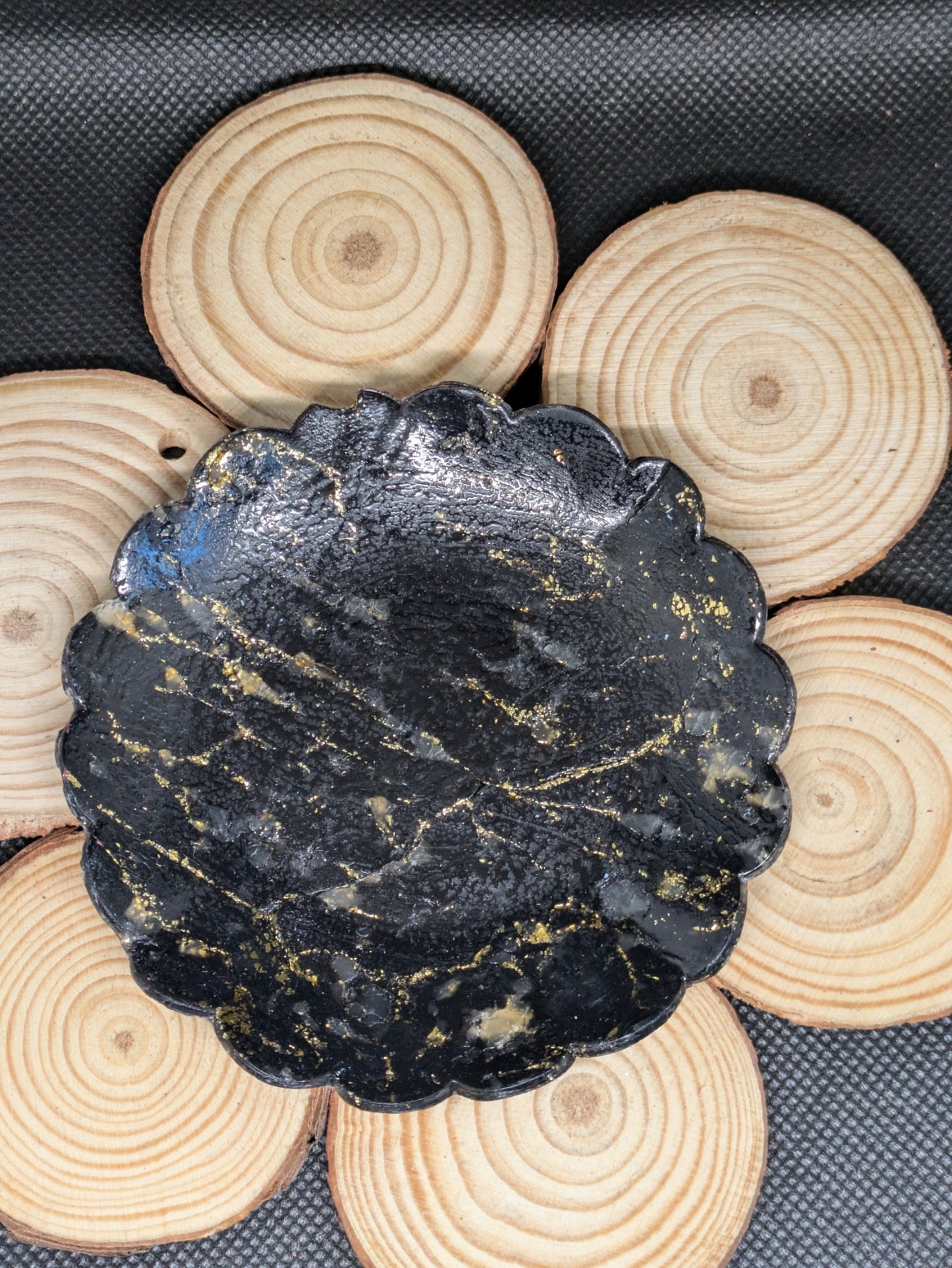 Black and Gold Trinket Dish