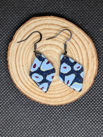 Blue Cane Dangles