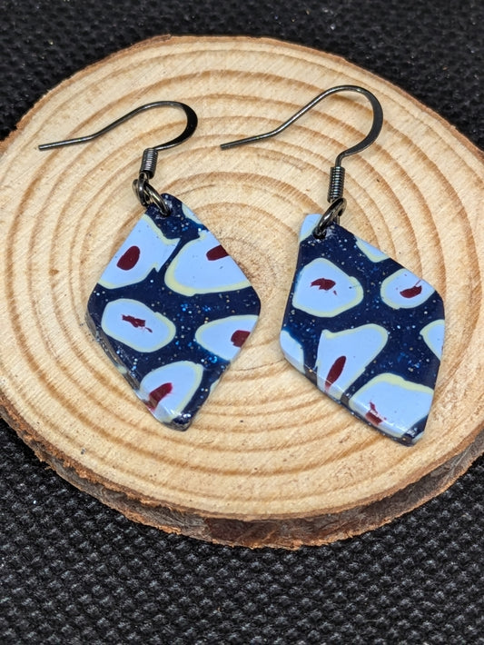 Blue Cane Dangles