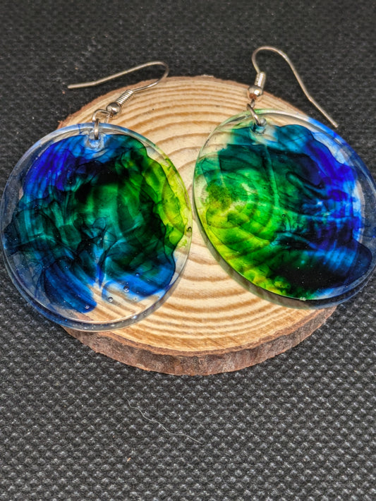 Blue and Green Dangles