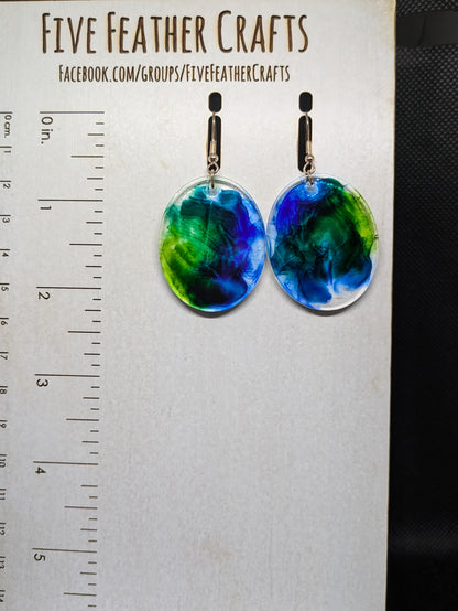 Blue and Green Dangles