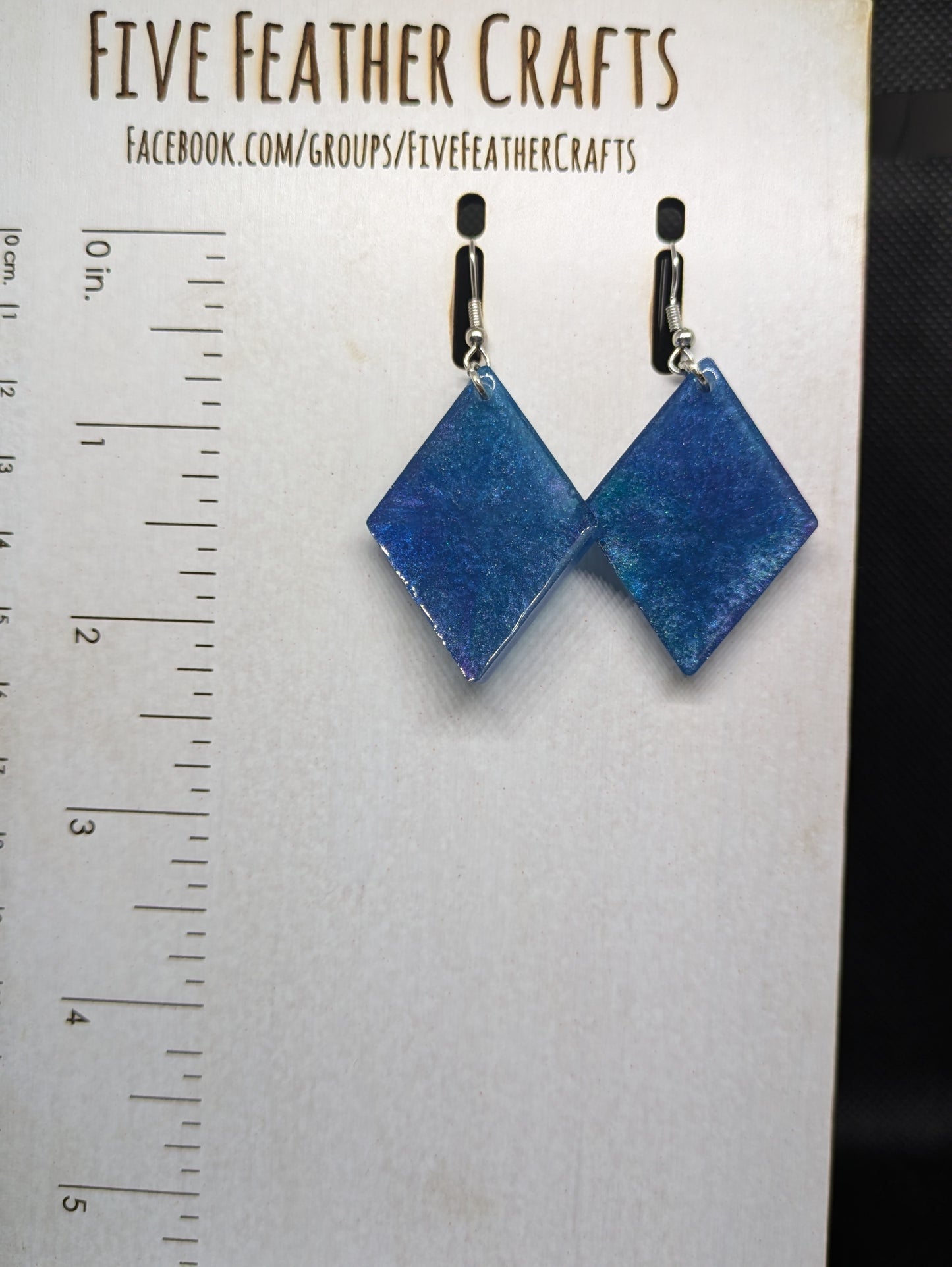 Blue Dimension Earrings