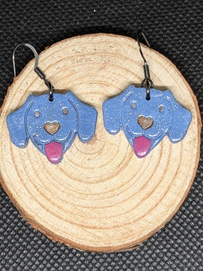 Light Blue Happy Pup Dangles