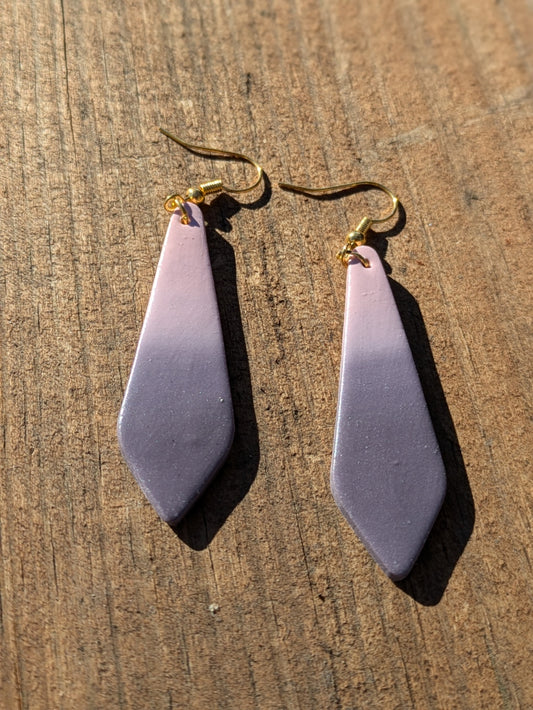 Pink to Purple Ombre Dangles