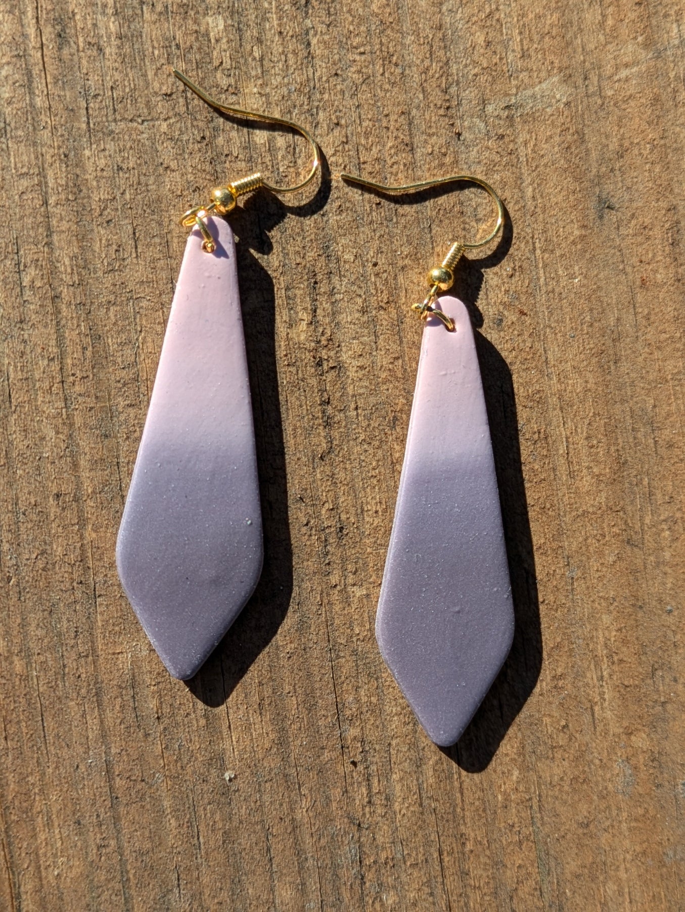 Pink to Purple Ombre Dangles