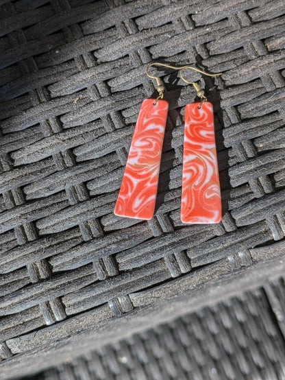 Salmon Swirl Dangles