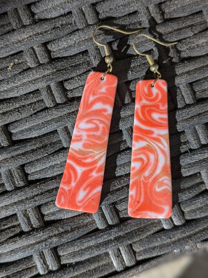 Salmon Swirl Dangles