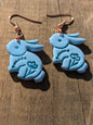 Floral Bunny Dangles