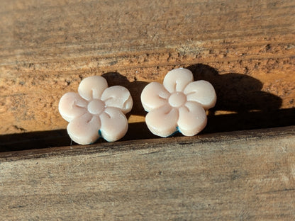 Ivory Flower Studs