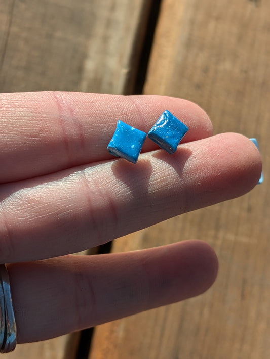 Small Blue Studs