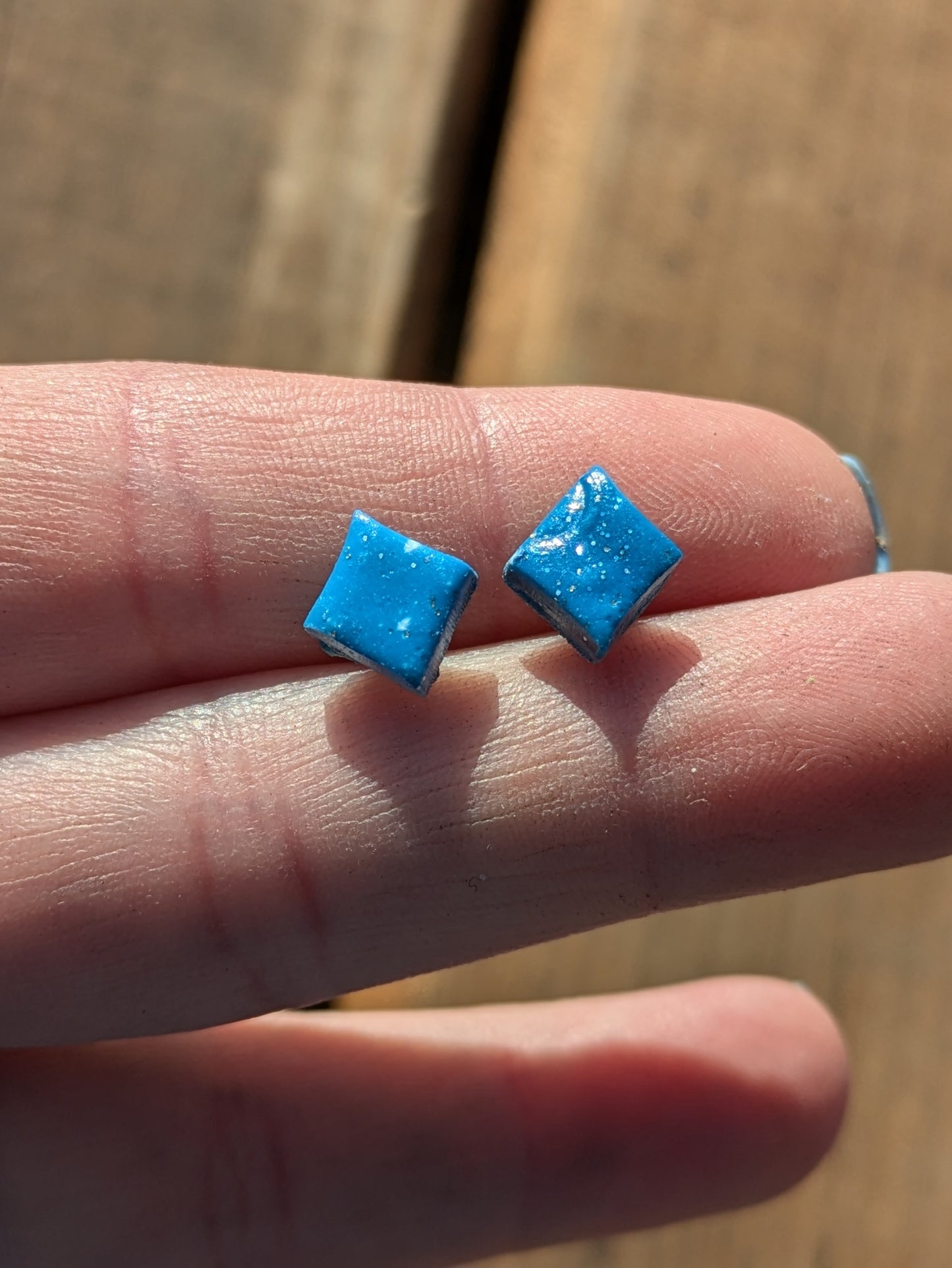 Small Blue Studs