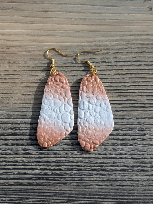 Tan to White Ombre Dangles