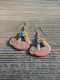 Sloth Floral Dangles