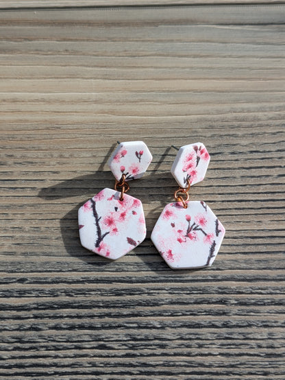 Cherry Blossom Stud Dangles