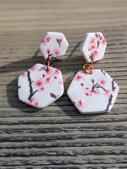 Cherry Blossom Stud Dangles