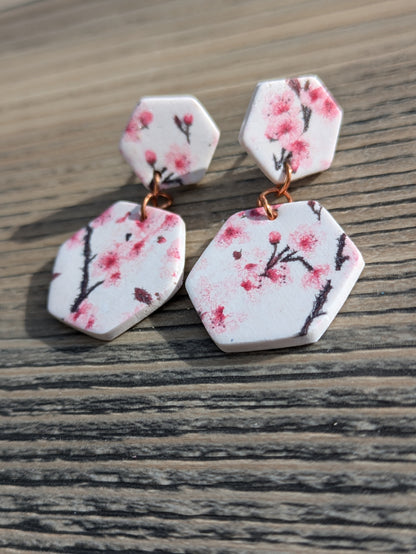 Cherry Blossom Stud Dangles