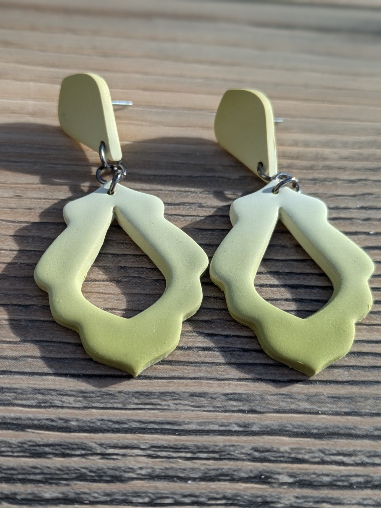 Ombre Green Stud Dangles