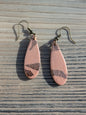 Sand and Rose Gold Dangles