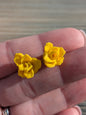 Yellow Rose Studs