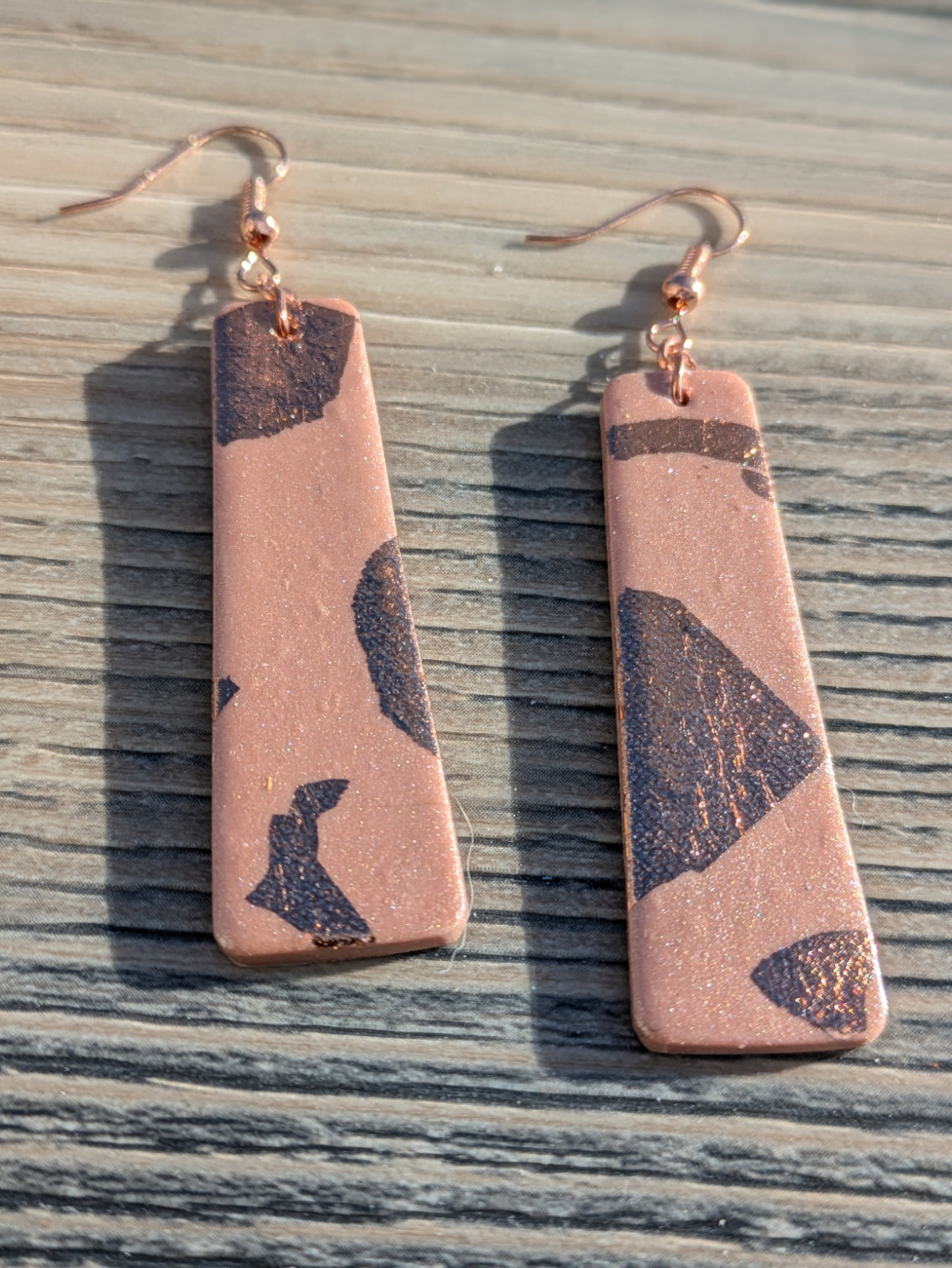 Rose Gold and Bronze Dangles
